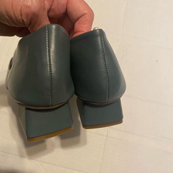 C.PARAVANO Women’s Low Block Heel BluePumps Size EU 41 US 10/10.5 SEE DESCRIPTIO - Picture 8 of 12
